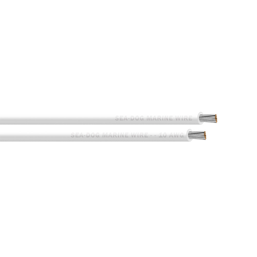 SeaDog 10 AWG White Primary Wire  100 8010052