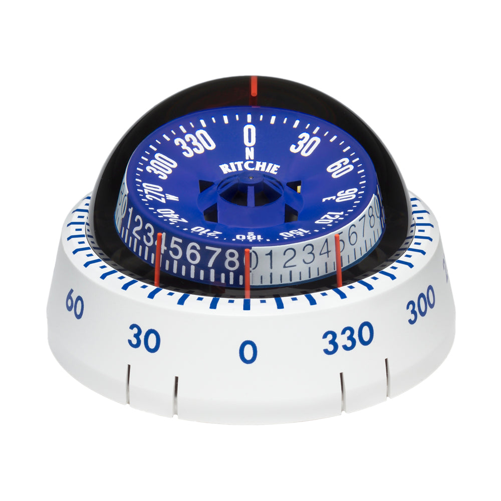 Ritchie XP98W XPort Tactician Compass  Surface Mount  White XP98W