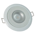 Lumitec Mirage  Flush Mount Down Light  Glass FinishWhite Bezel  White NonDimming 113123
