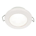 Hella Marine EuroLED 75 3 Round Spring Mount Down Light  White LED  White Plastic Rim  12V 958110511