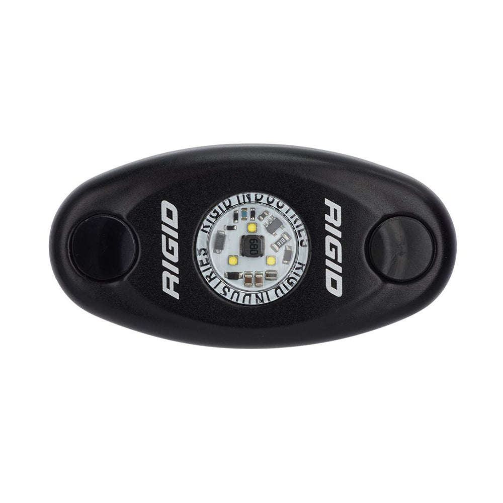 RIGID Industries ASeries Black High Power LED Light Single  Natural White 480083