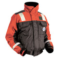 Mustang Classic Flotation Bomber Jacket wReflective Tape  OrangeBlack  XL  MJ6214T133XL206